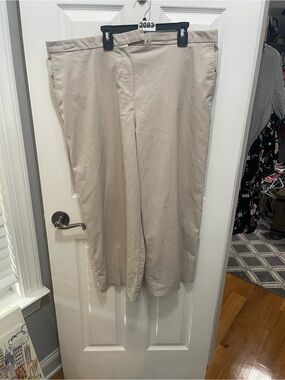 Apostrophe Beige Flat-Front Straight Chinos